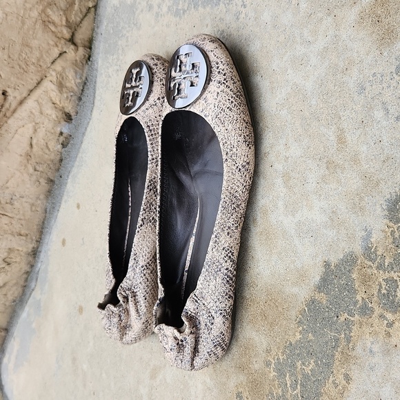Tory Burch reva pitone Rocha snake flats size 8 - Picture 3 of 11